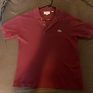 Lacoste Classic Polo Size 2 Bordeaux